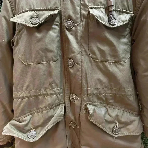Vintage Military Field Jacket - Olive Green - Picture 4 of 6